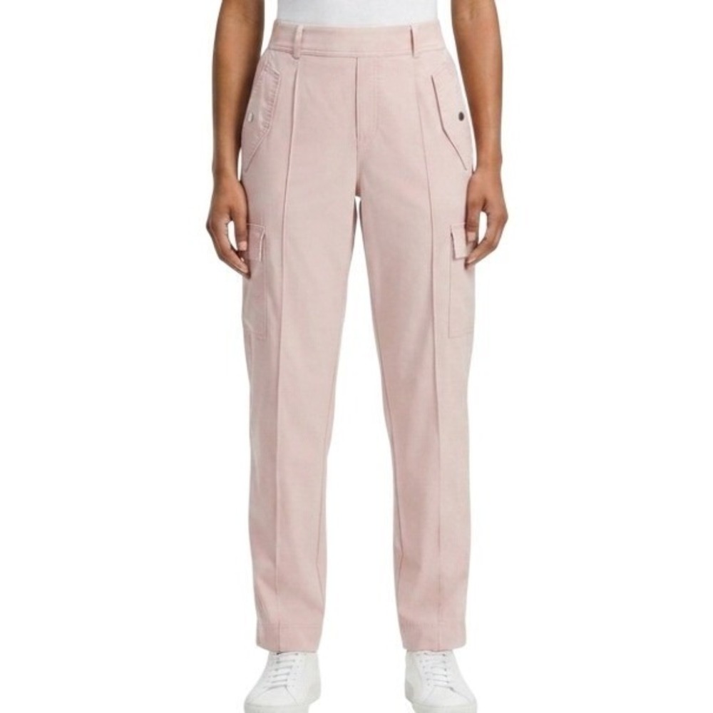 Athleta Vienna Cargo Pant Womens Size 4 Pink Utility Tapered Stretch Lightweight